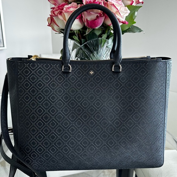 Tory Burch Handbags - Tory Burch Robinson Perforated Convertible Satchel